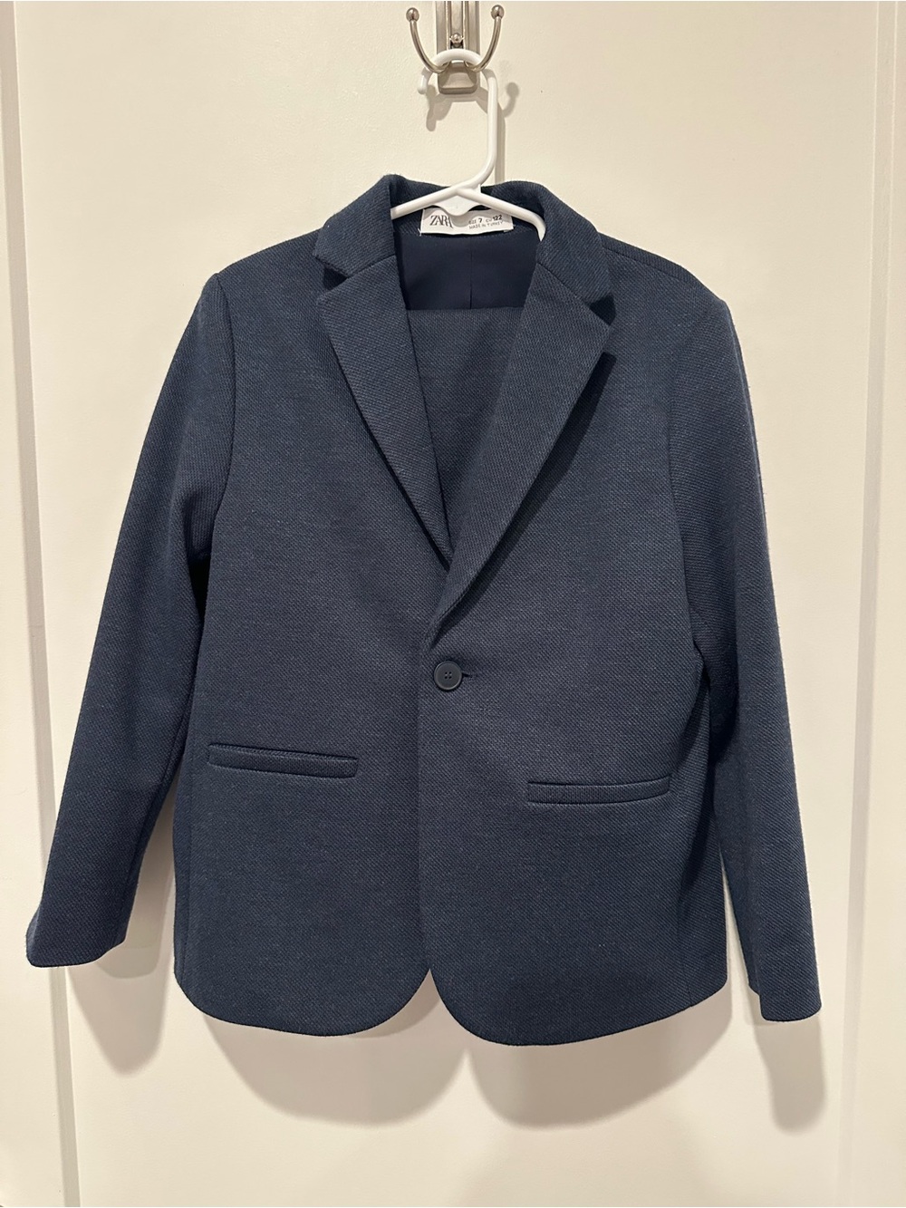 Zara suit Kids Dark Blue Single-Button Blazer
